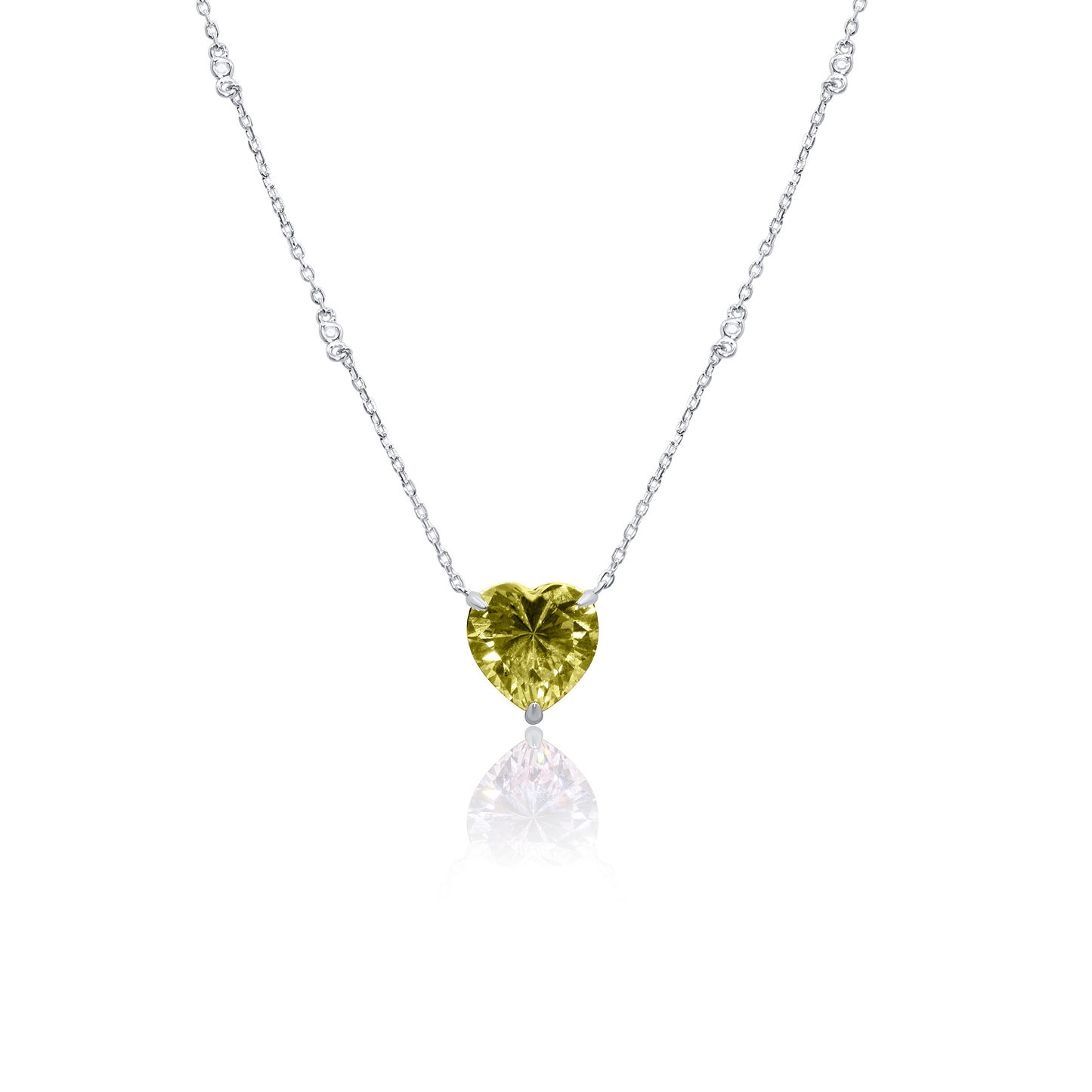 Turkeza | 925 Sterling Silver Heart Signature Pendant Necklace