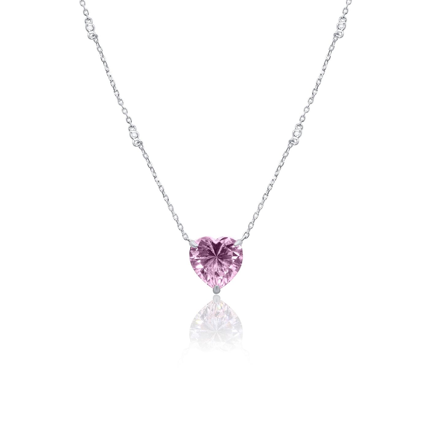 Turkeza | 925 Sterling Silver Heart Signature Pendant Necklace