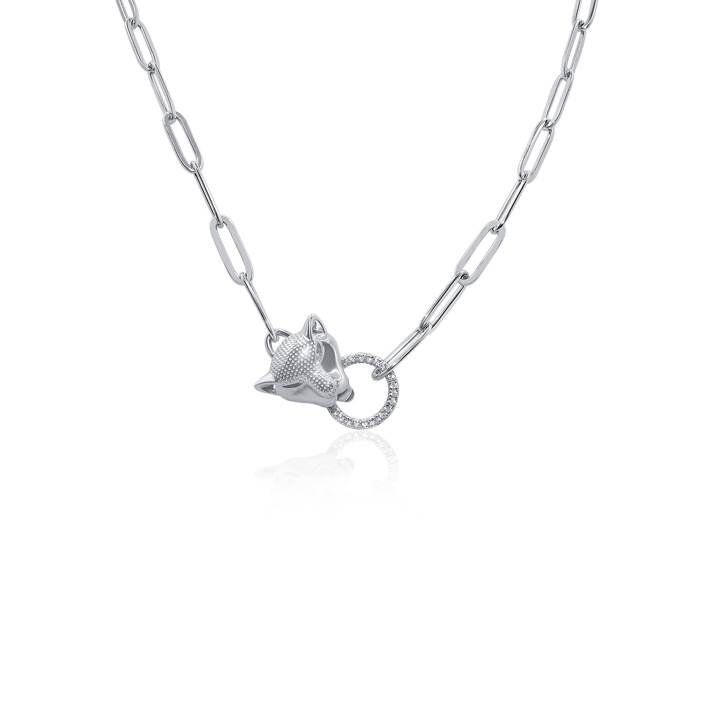 Turkeza | 925 Sterling Silver Panther Chain Necklace