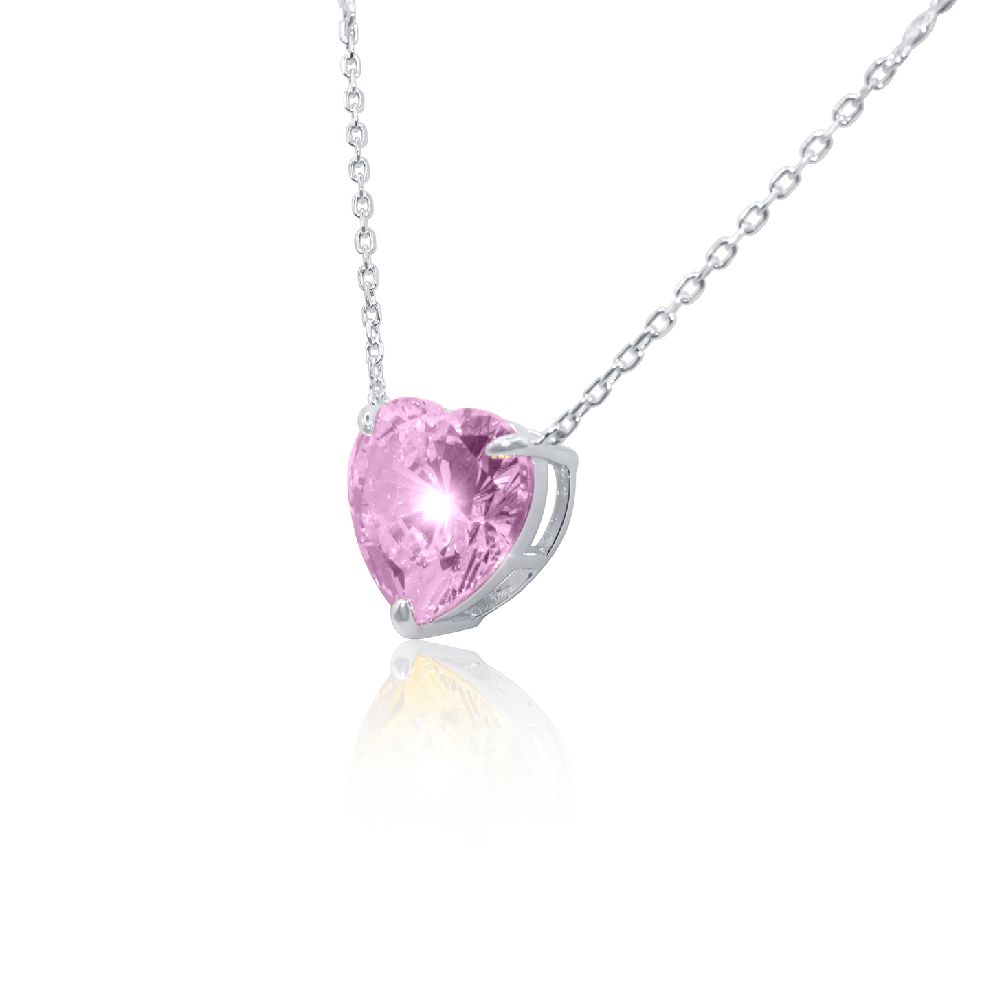 Turkeza | 925 Sterling Silver Heart Signature Pendant Necklace