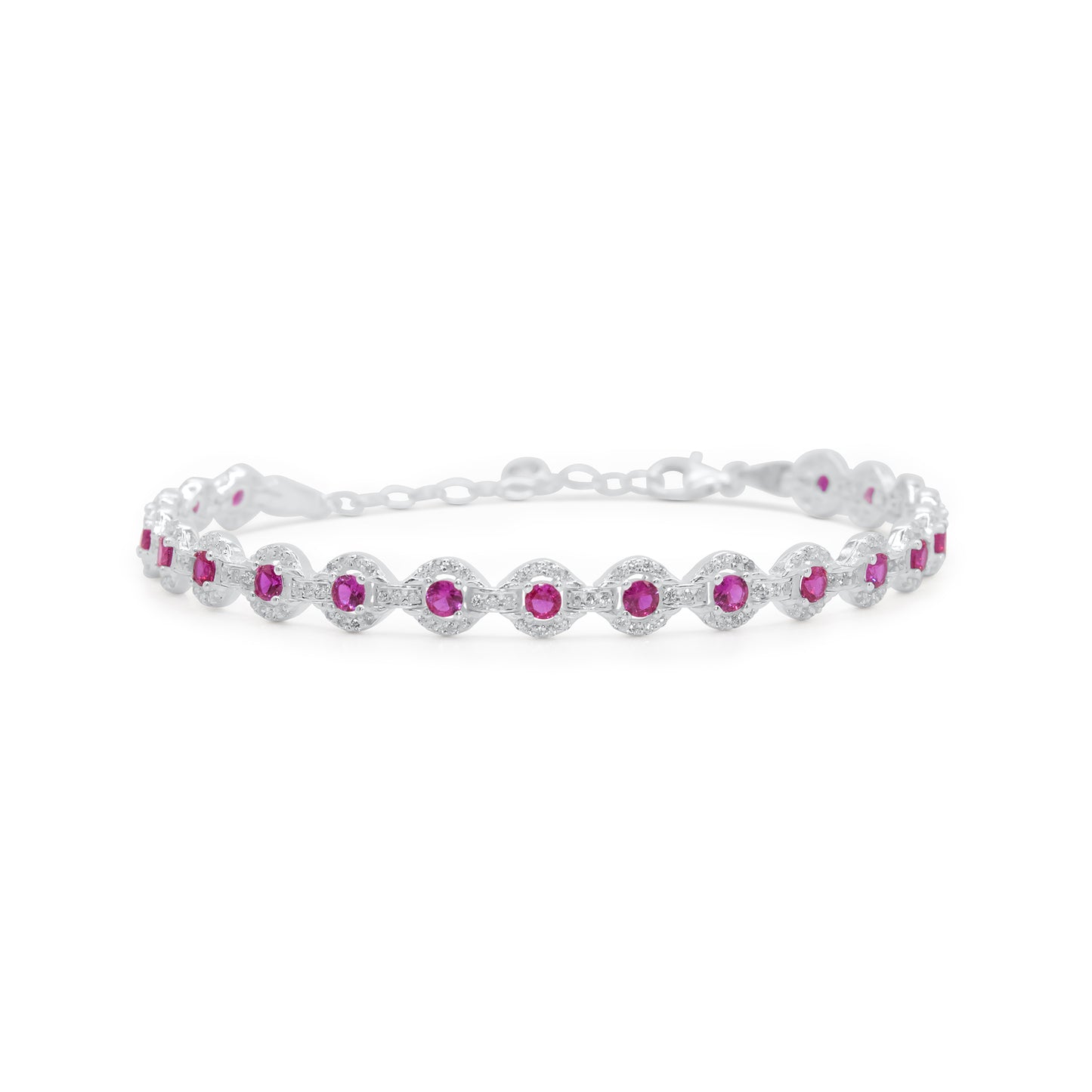 Turkeza | 925 Signature Sterling Silver CZ Turkish Bracelet