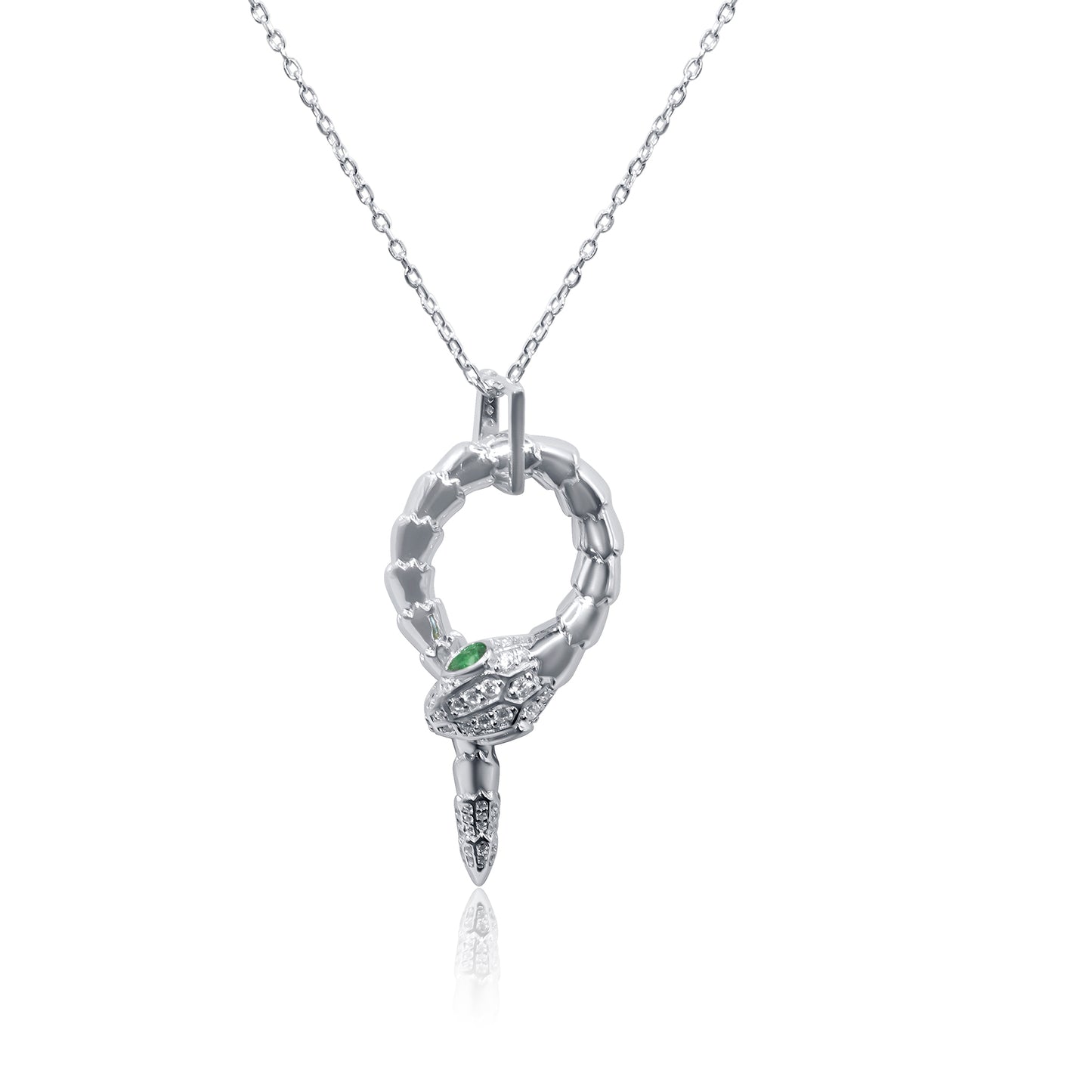 Turkeza | 925 Sterling Silver Serpent Necklace