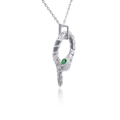 Turkeza | 925 Sterling Silver Serpent Necklace