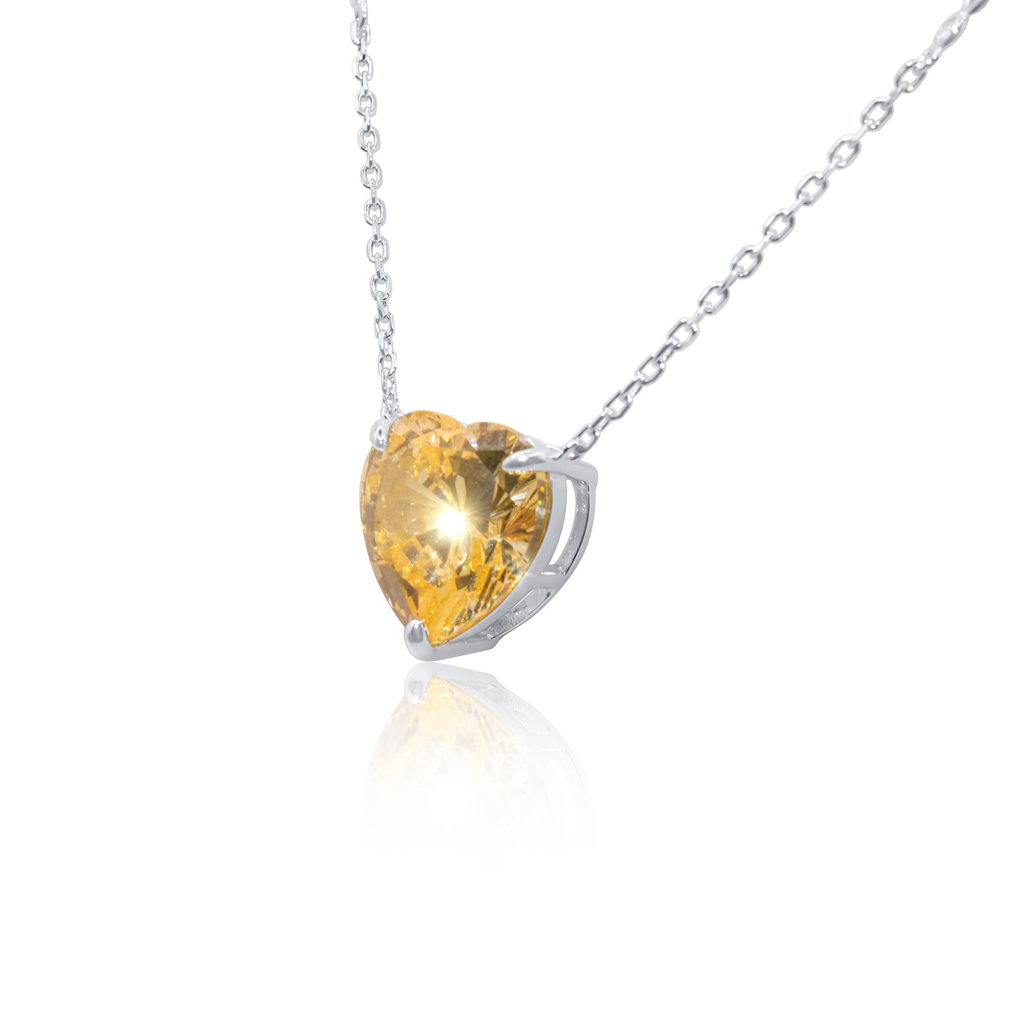 Turkeza | 925 Sterling Silver Heart Signature Pendant Necklace