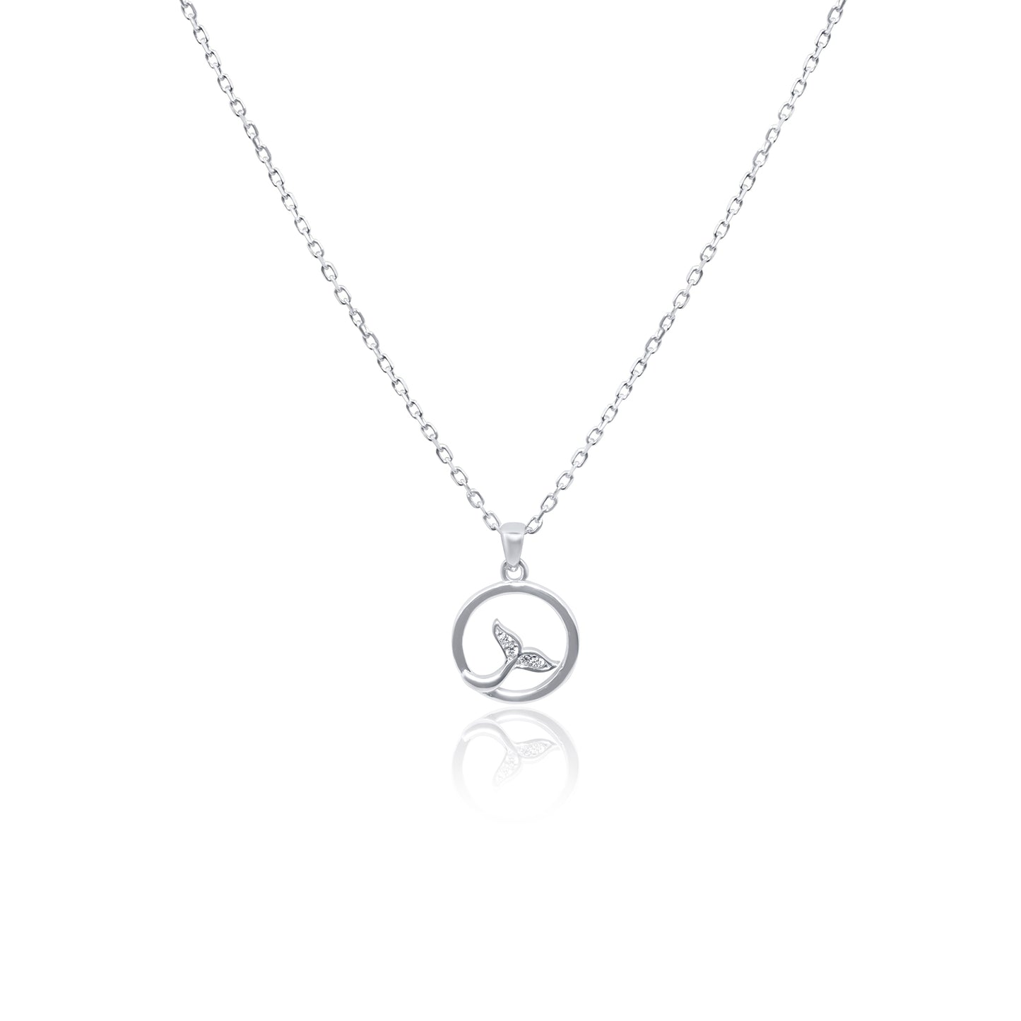 Turkeza | 925 Sterling Silver Mermaid Tail Necklace