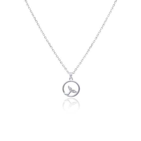 Turkeza | 925 Sterling Silver Mermaid Tail Necklace