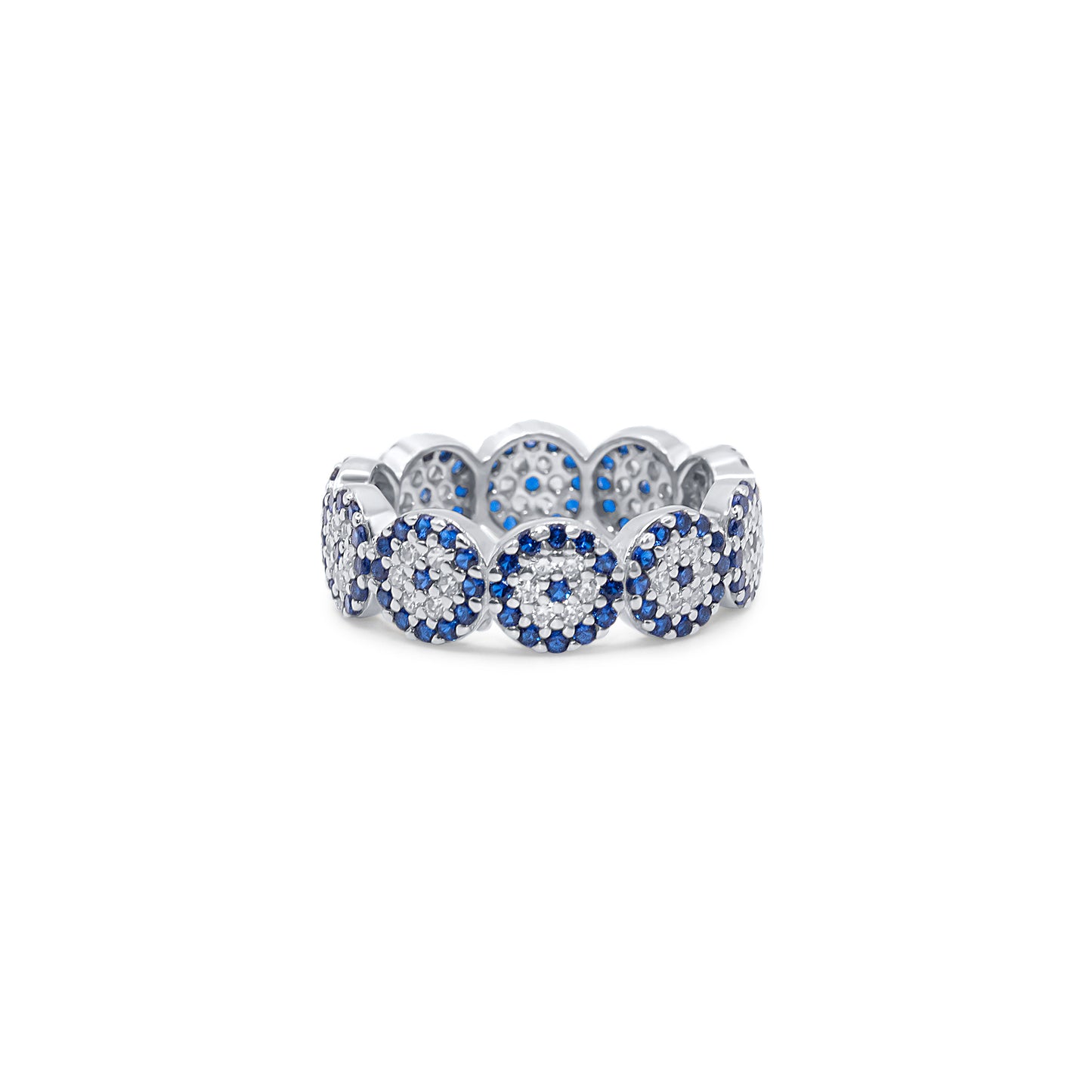 Turkeza | 925 Sterling Silver Evil Eye CZ Turkish Ring