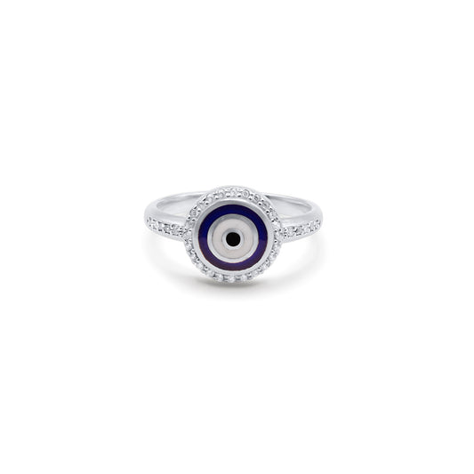 Turkeza | 925 Sterling Silver Evil Eye Turkish Ring