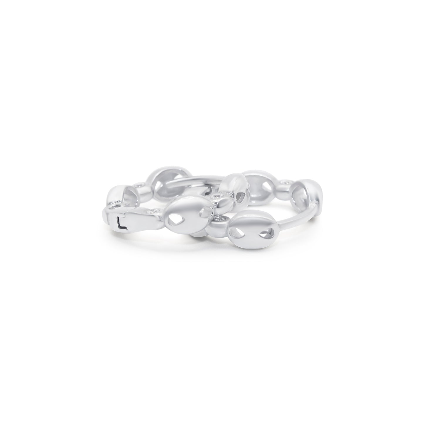 Turkeza | 925 Sterling Silver Hoop Oval Turkish Design