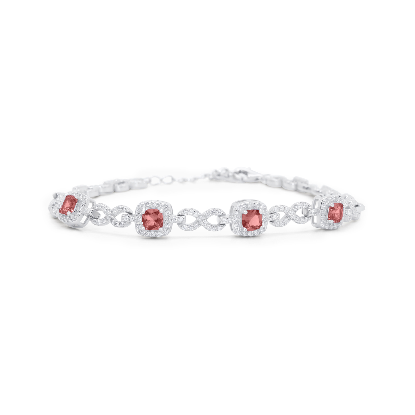 Turkeza | 925 Sterling Silver Infinity Diamond CZ Bracelet