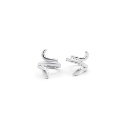 Turkeza | 925 Sterling Silver Serpent Turkish Earrings