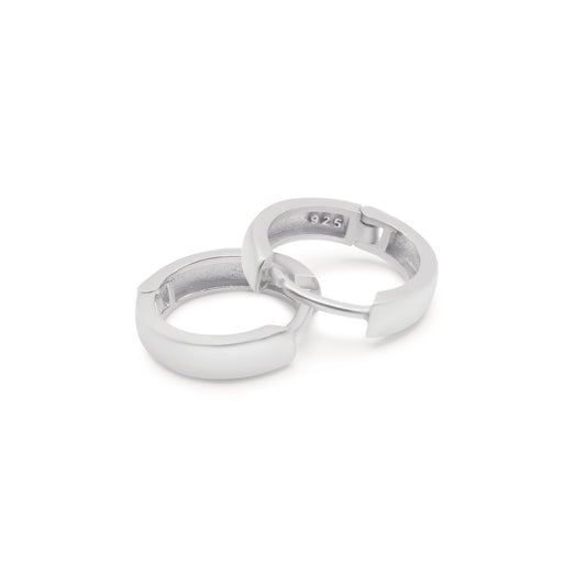 Turkeza | 925 Sterling Silver Turkeza Hoop Earrings