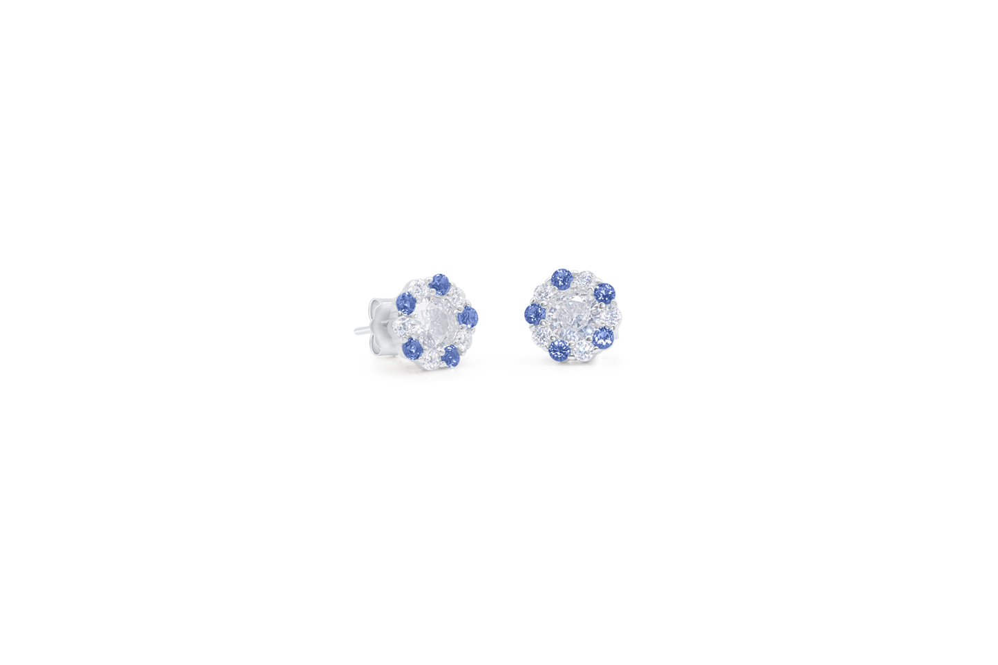 Turkeza | 925 Sterling Silver Turkish Colorful Flower Earrings