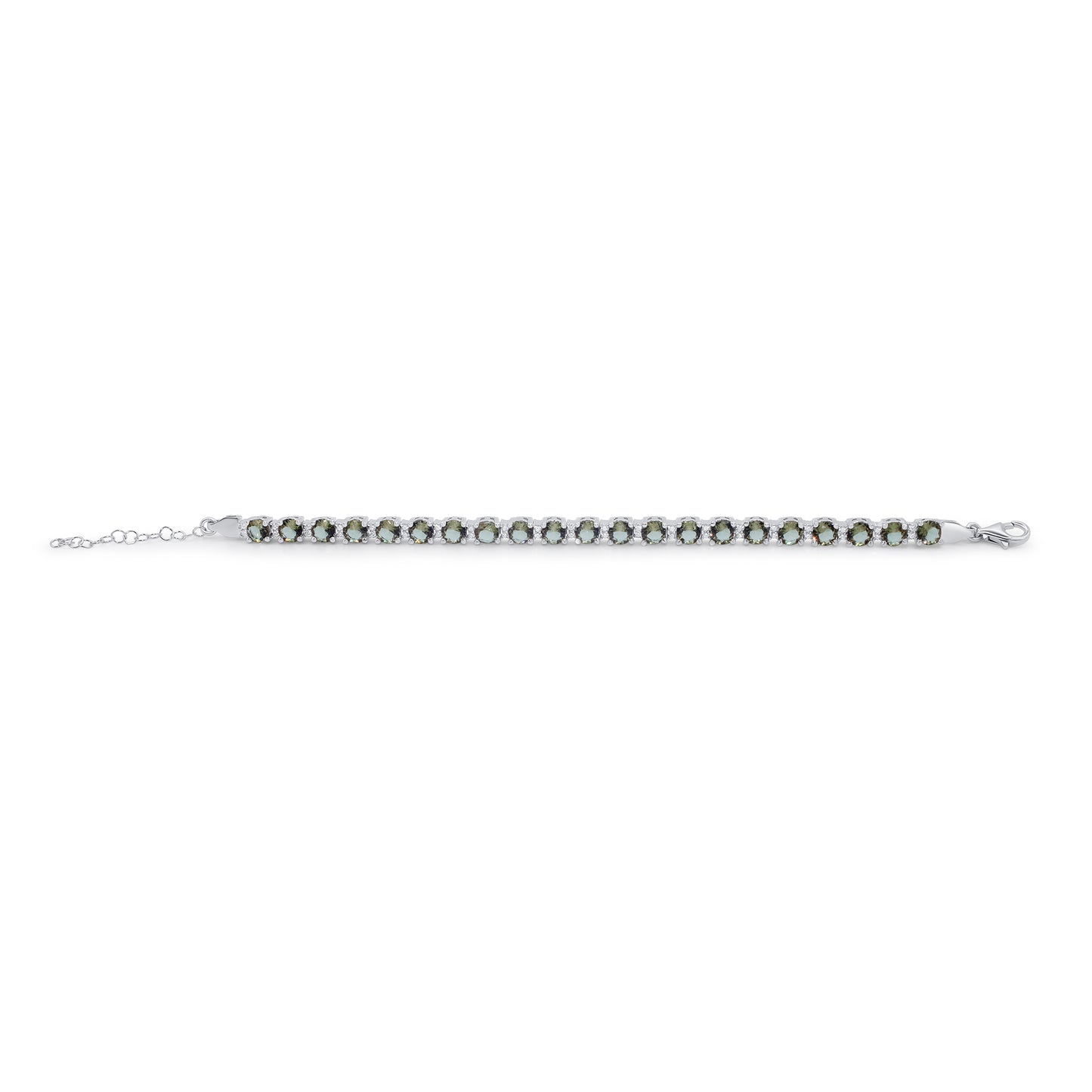 Turkeza | 925 Sterling Silver Zultanite CZ Türkiye Tennis Bracelet