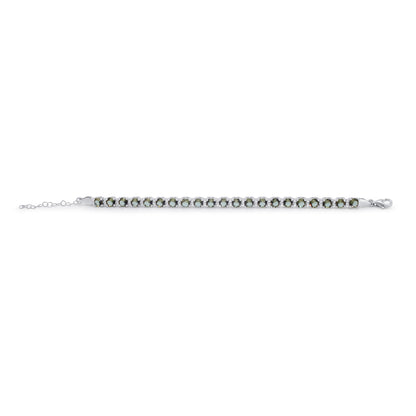 Turkeza | 925 Sterling Silver Zultanite CZ Türkiye Tennis Bracelet